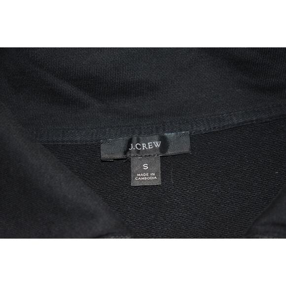 J Crew Sweater 1/2 ZIP Golf Mens Size Small Pullover With Pockets Black Cotton - Picture 7 of 7